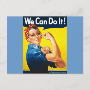 Postal ¡Podemos Hacerlo! Rosie the Riveter