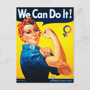 Postal ¡Podemos Hacerlo! Rosie the Riveter Postcard