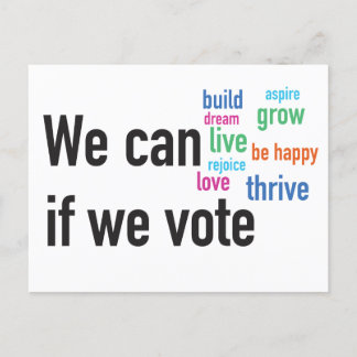 Postal Podemos votar — Único