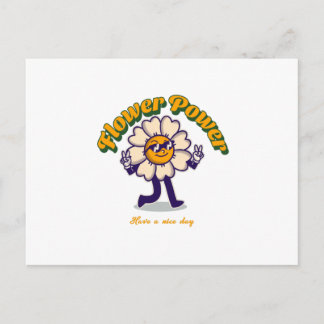 Postal Poder de las flores - Que tengas un buen día diver