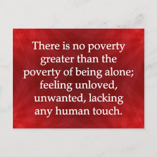 Postal Poder del tacto humano