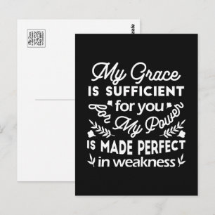 Postal Poder Hecho Perfecto En Debilidad 2 Corintios 12: