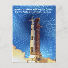 Postal Poder informático Apolo 11