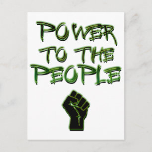 Postal ¡Poder para el pueblo!