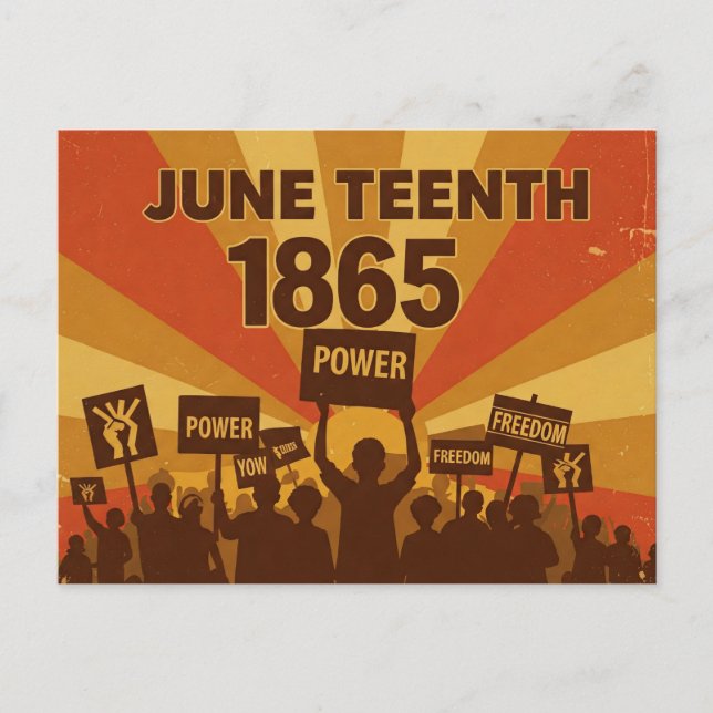 Postal "Poder" y "Libertad", 19 de junio (Anverso)