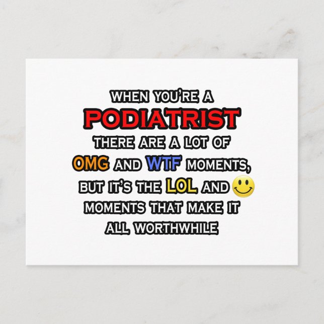 Postal Podiatra... OMG WTF LOL (Anverso)