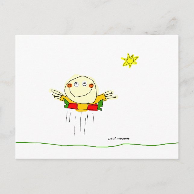 Postal podría saltar de alegría todo el día (Anverso)