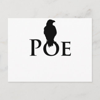 Postal Poe Edgar Allan Poe und der Rabe