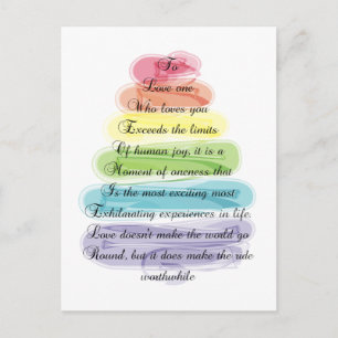 Postal Poema "Amor" Regalos Artsy Tree Design