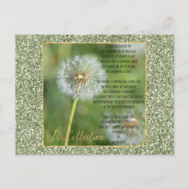 Postal Poema colectivo (escrito por mí)