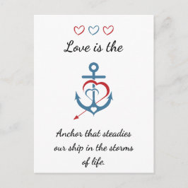 Postal Poema de amor romántico San Valentín moderno