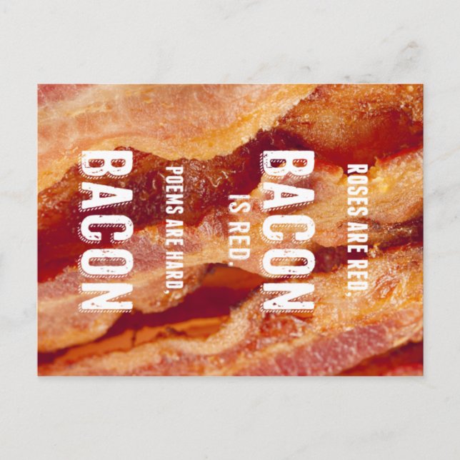 Postal Poema de Bacon (Anverso)