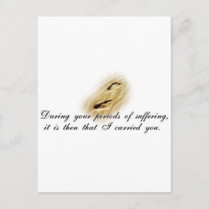 Postal Poema de huellas digitales