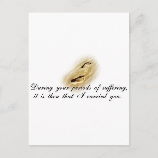 Postal Poema de huellas digitales (Anverso)