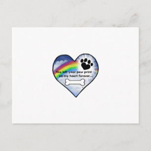 Postal Poema de simpatía por la impresión de imágenes