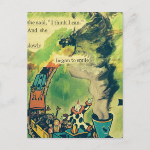 Postal Poema de tren de época