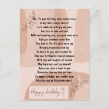 Poema divertido y conmovedor para cumpleaños de Ma