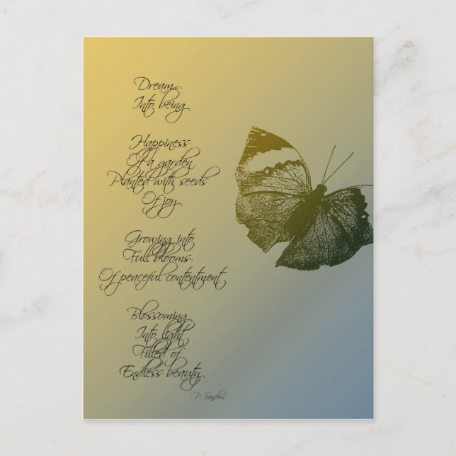 Postal Poema Dream (Anverso)