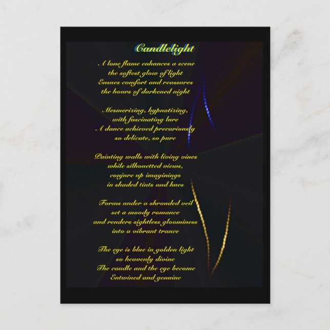 Postal Poema en (Anverso)