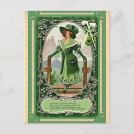 Postal Poema irlandés del Día de San Patricio