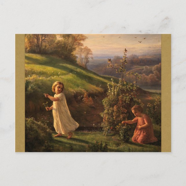 Postal Poema Louis Janmot de la primavera del alma CC0771 (Anverso)