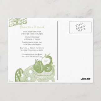 Postal Poema para un amigo