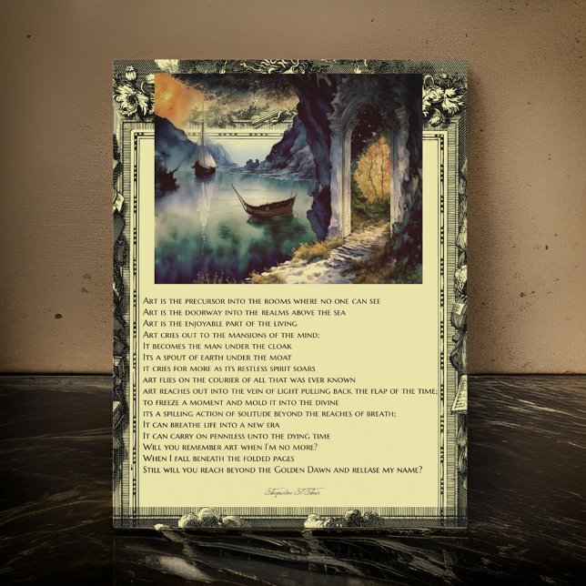 Postal Poema Sobre El Estanque De Agua De Los Barcos De A (Subido por el creador)