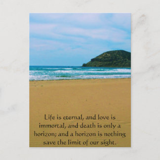 Postal Poema Sobre La Muerte - Inspiradora Cita De Dolor