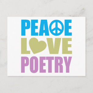 Postal Poesía de amor por la paz
