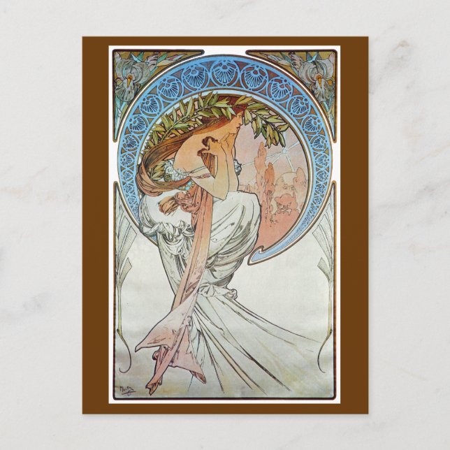 Postal Poesía, Mucha (Anverso)