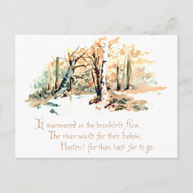 Postal Poesía natural (Anverso)