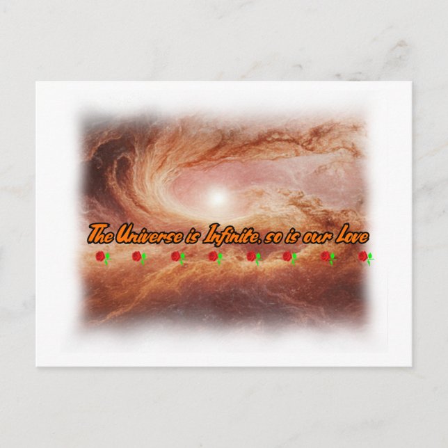 Postal Poesía y universo en un (Anverso)