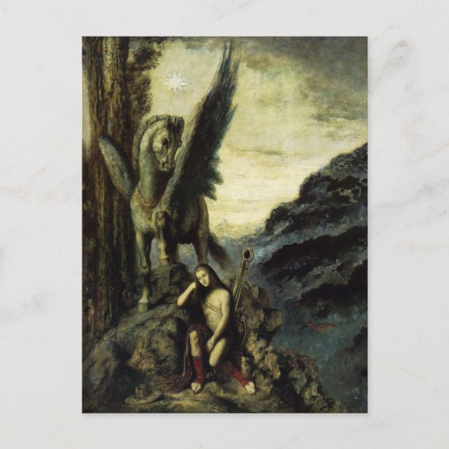 Postal Poeta viajero: Gustave Moreau (Anverso)