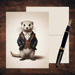 Postal Poetcore Literary Weasel Dark Academia