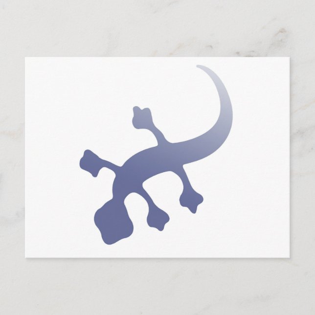 Postal Poetica Gecko (Anverso)