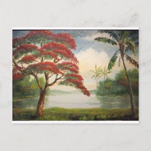 Postal Poinciana Real (Árbol Flamboyante)