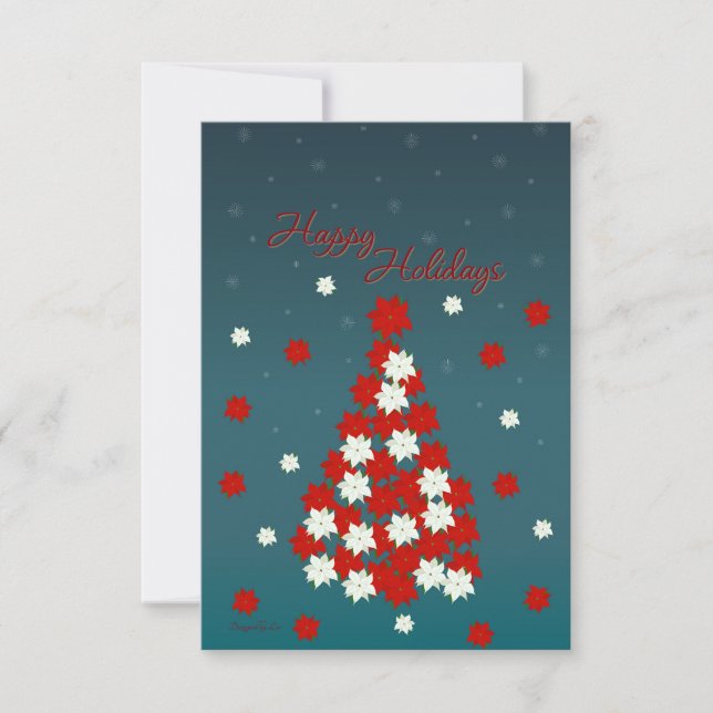 Postal Poinsettia Christmas Tree (Anverso)