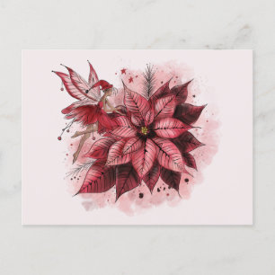 Postal Poinsettia Fairy