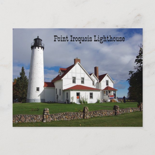 Postal Point Iroquois Lighthouse Post Card (Anverso)