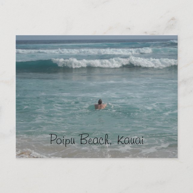 Postal Poipu Beach Kauai (Anverso)