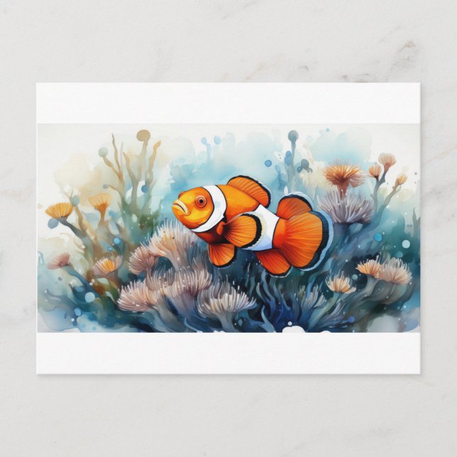 Postal Poisson clown (Anverso)