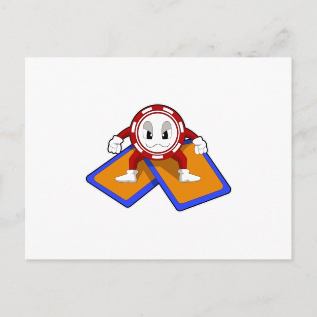 Postal Poker chips with Poker cards (Anverso)