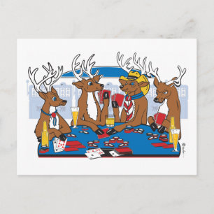 Postal Poker Face Deer
