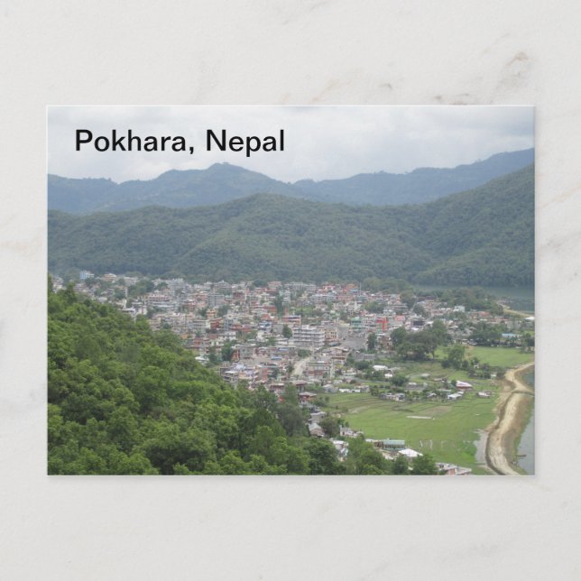 Postal Pokhara, Nepal (Anverso)