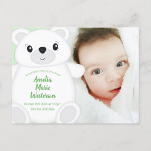 Postal Polar Bear Baby Shower