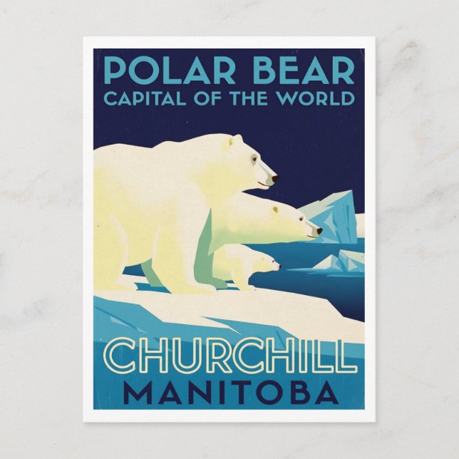 Postal Polar Bear Capital of the World Churchill Manitoba (Anverso)