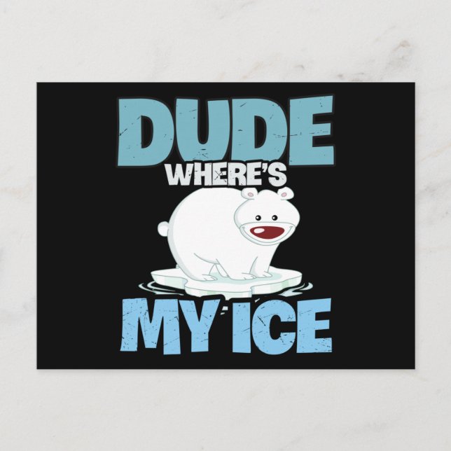 Postal Polar Bear Global Warming Climate Change (Anverso)