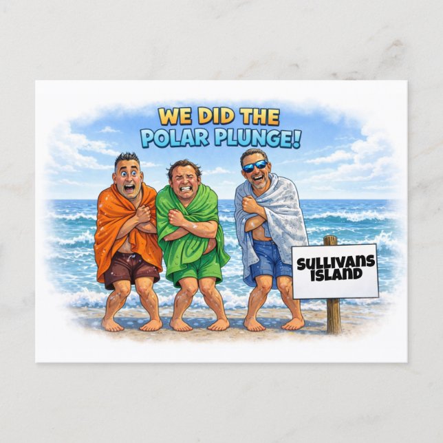 Postal Polar Plunge Sullivans Island (Anverso)