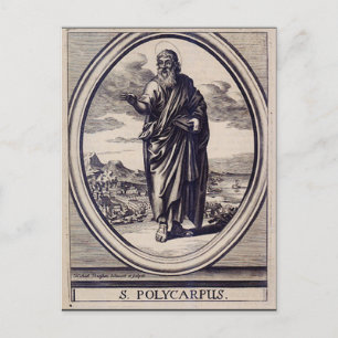 Postal Policarpo de Smyrna Martyr y Padre de la Iglesia