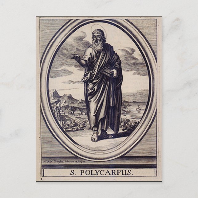 Postal Policarpo de Smyrna Martyr y Padre de la Iglesia (Anverso)